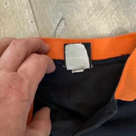 Harley-Davidson Black and Orange Polo Mens Size Large - Picture 7 of 10
